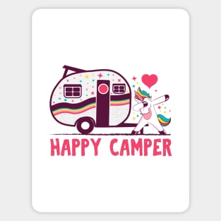 Happy camper camping T-shirt Sticker